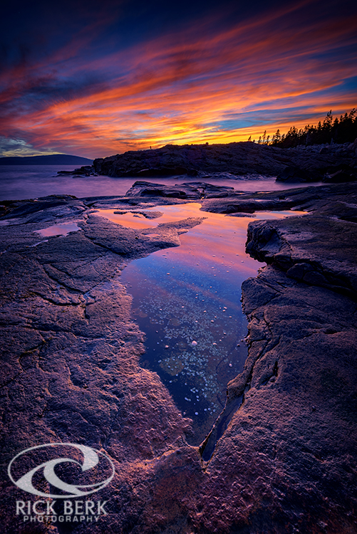 Dusk at Schoodic Point