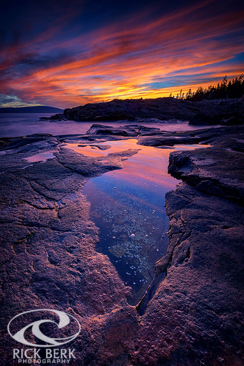 Dusk at Schoodic Point
